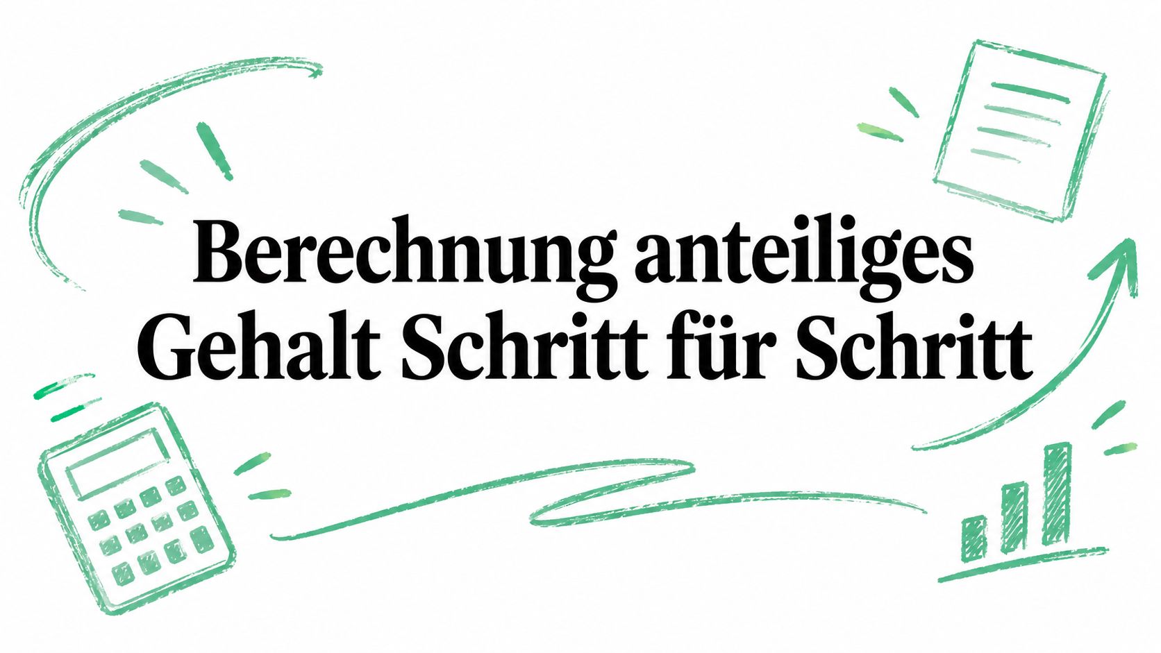 Berechnung anteiliges Gehalt Schritt für Schritt